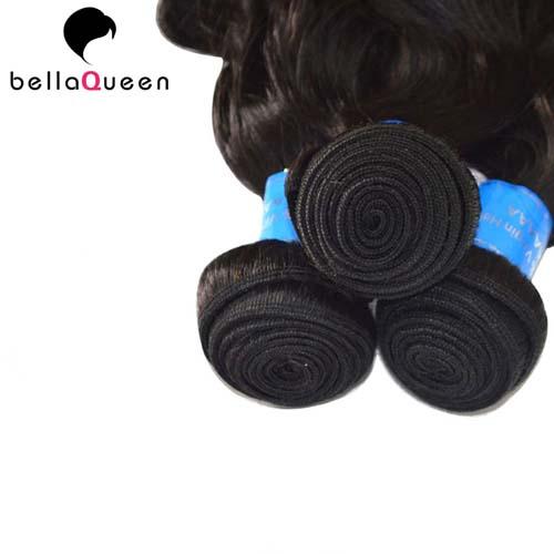 Paquetes brasileños negros naturales del cabello humano de la onda de agua el 100% para la extensión del pelo