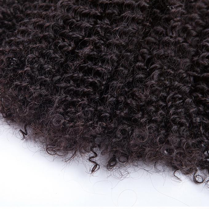 La belleza trabaja las extensiones mongoles 10inch - 30 pulgadas del pelo rizado del color natural