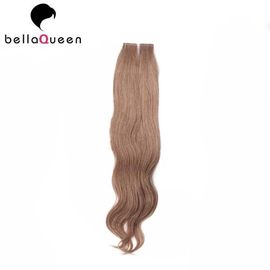 China Extensión completa del pelo de la cinta de Brown oscuro de la onda del cuerpo de las cutículas para el extremo completo de las mujeres proveedor