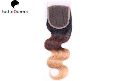 China Tres porciones del cuerpo de la onda del cabello humano de cierre del cordón para las mujeres proveedor