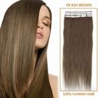 Extensión recta sedosa del cabello humano de la cinta de Brown oscuro 4# del pelo del buenazo de Remy