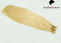 El Blonde de oro de sensación suave 613# inclino extensiones del pelo de 100g para un paquete