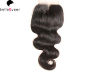 China Cierre malasio del pelo de la onda del cuerpo del pelo de la Virgen del negro 100% natural NINGUNA sustancia química compañía