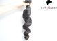 Cabello humano flojo negro natural de la onda del pelo indio de 6A Remy que teje sin sustancia química proveedor