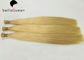 Extensiones planas del pelo de la extremidad de la conclusión completa rubia de oro 613# para las mujeres proveedor