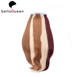 Extensiones brasileñas coloreadas del pelo de la cinta del cabello humano de la Virgen para el salón de belleza