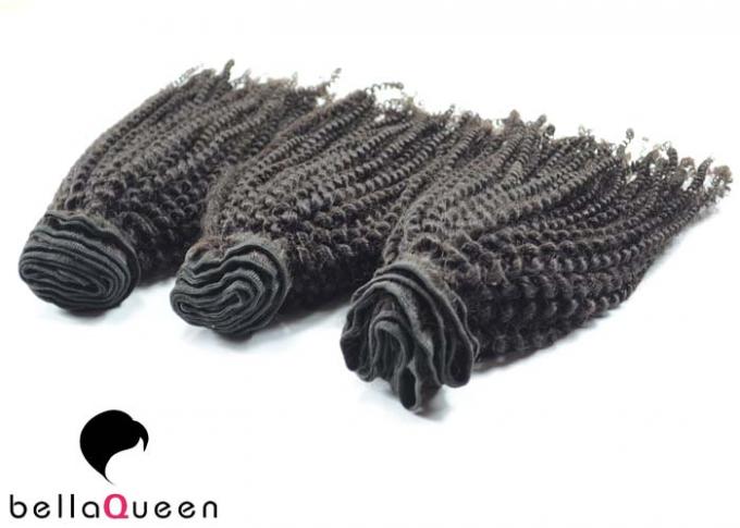 Extensión natural rizada rizada del cabello humano del 1b del negro para las mujeres negras