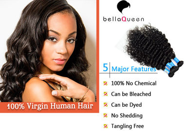 China cabello humano recto OEM/ODM de BellaQueen de la onda profunda india del 1B 100g proveedor