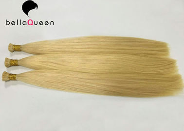 China Extensiones planas del pelo de la extremidad de la conclusión completa rubia de oro 613# para las mujeres fábrica